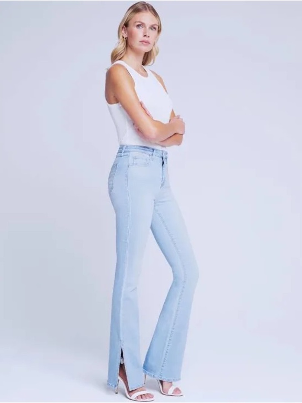 L’AGENCE ABILENE high rise sleek baby boot jeans NWT SZ 28 denim soft